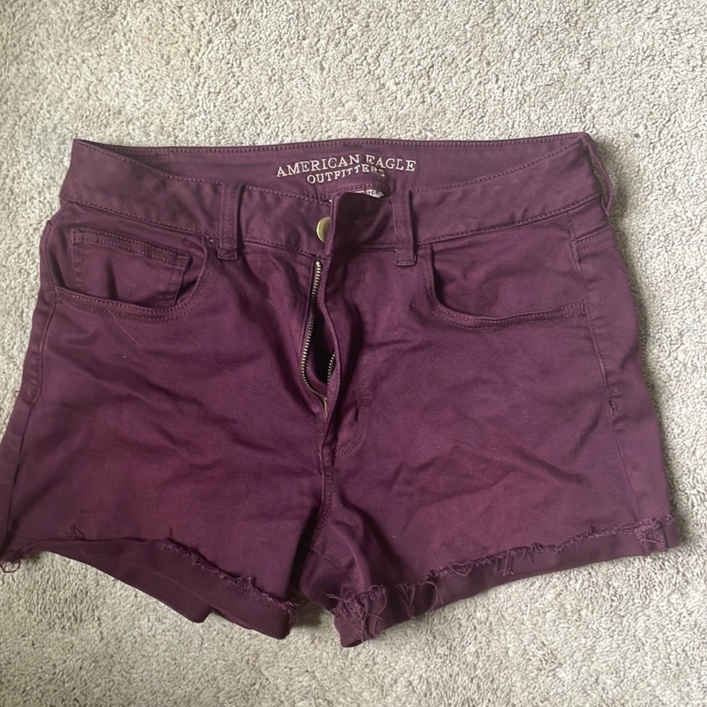 Maroon American Eagle Shorts